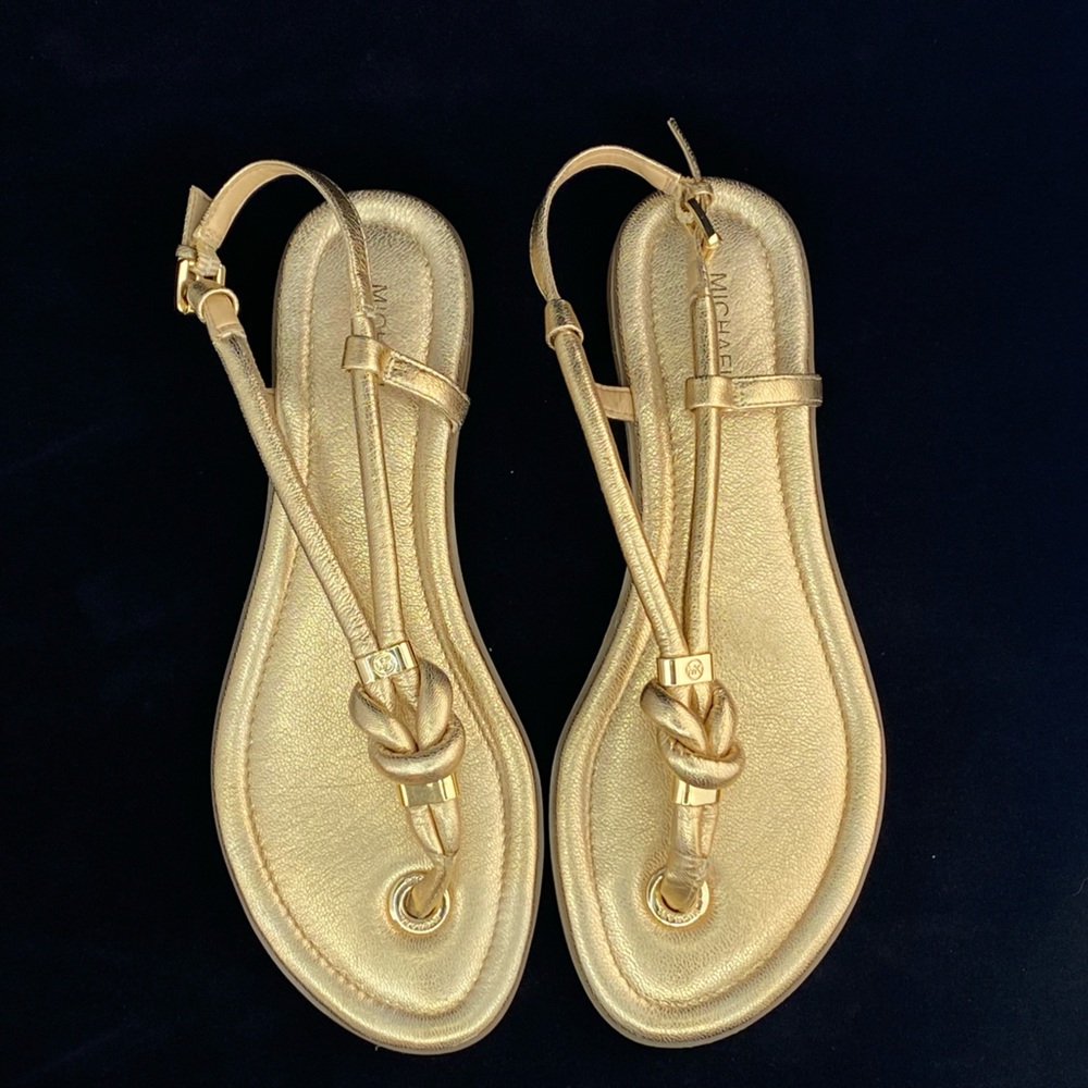 Beautiful MK gold Sandals